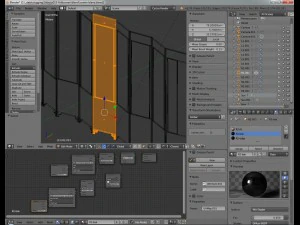 chinese folding screen blend 3D Model