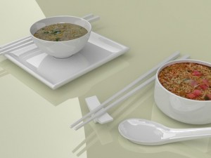 nissin cooked instant noodles blend 3D Model