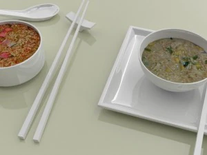 nissin cooked instant noodles blend 3D Model
