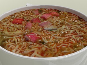 nissin cooked instant noodles blend 3D 모델