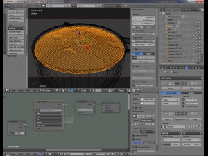 nissin cooked instant noodles blend 3D 모델