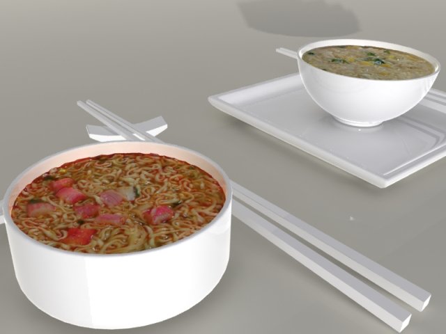 nissin cooked instant noodles max Modèle 3D .c4d .max .obj .3ds .fbx .stl .blend 
