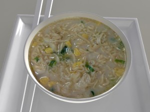 nissin cooked instant noodles max Modèle 3D