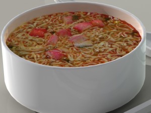 nissin cooked instant noodles max Modèle 3D