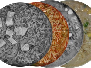 nissin cooked instant noodles max Modèle 3D