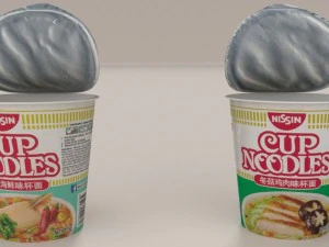 miscela mc-ss di noodles istantanei nissin Modello 3D