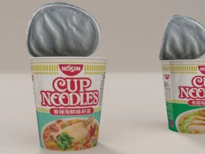 nissin instant cup noodles mc-ss blend 3D Model
