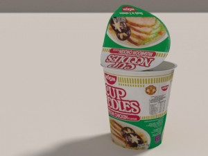 nissin instant cup noodles mc-ss blend Modèle 3D