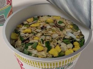 nissin instant cup noodles mc-ss blend Modèle 3D