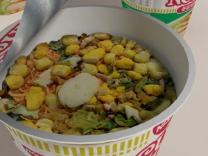 nissin instant cup noodles mc-ss blend 3D Model