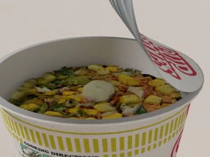 nissin instant cup noodles mc-ss blend 3D Model