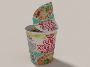 nissin instant cup noodles mc-ss blend Modèle 3D