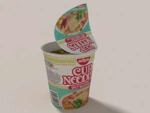 nissin instant cup noodles mc-ss blend 3D Model