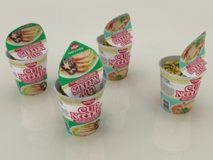 nissin instant cup noodles mc-ss max 3D Model