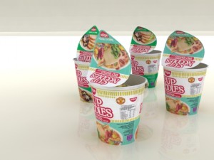 nissin instant cup noodles mc-ss max 3D Model