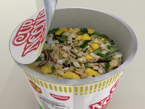 nissin instant cup noodles mc-ss max 3D Model
