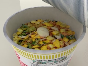 nissin instant cup noodles mc-ss max 3D Model