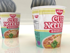 nissin instant cup noodles mc-ss max 3D Model