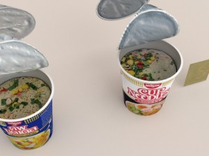 nissin instant cup noodles ky-ss blend 3D Model