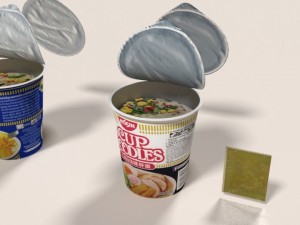 nissin instant cup noodles ky-ss blend 3Dモデル