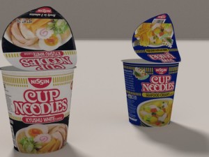 nissin instant cup noodles ky-ss blend 3Dモデル