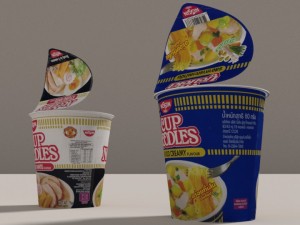 nissin instant cup noodles ky-ss blend 3Dモデル