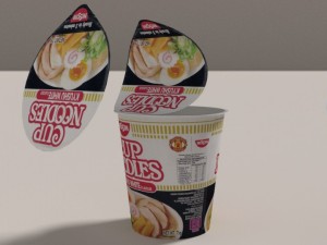 nissin instant cup noodles ky-ss blend 3Dモデル