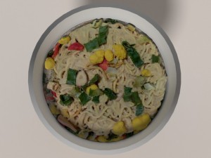 nissin instant cup noodles ky-ss blend 3Dモデル