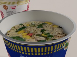 nissin instant cup noodles ky-ss blend 3Dモデル