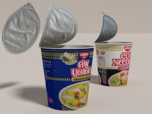 nissin instant cup noodles ky-ss blend 3Dモデル