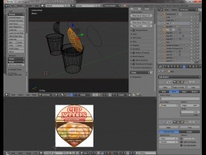 nissin instant cup noodles ky-ss blend 3Dモデル