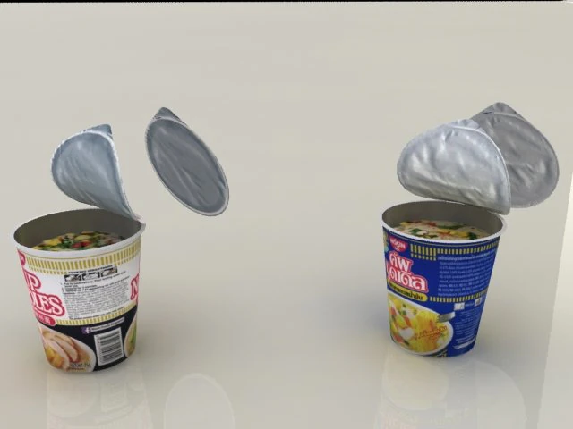 nissin instant cup noodles ky-ss max 3D Model .c4d .max .obj .3ds .fbx .stl .blend 