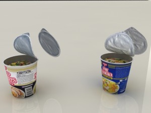 nissin instant cup noodles ky-ss max 3D Model