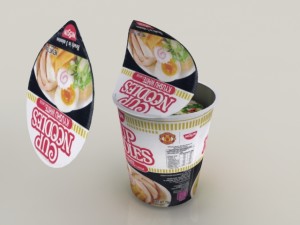 nissin instant cup noodles ky-ss max Model 3D