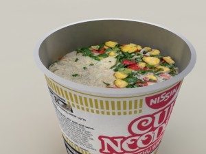 nissin instant cup noodles ky-ss max Model 3D