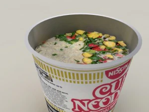 nissin instant cup noodles ky-ss max 3D Model