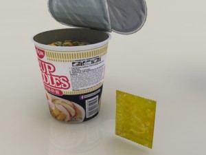 nissin instant cup noodles ky-ss max Model 3D