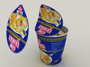 nissin instant cup noodles ky-ss max Model 3D