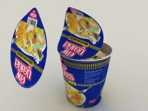 nissin instant cup noodles ky-ss max 3D Model