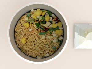 nissin instant cup noodles tbc-tys blend Model 3D