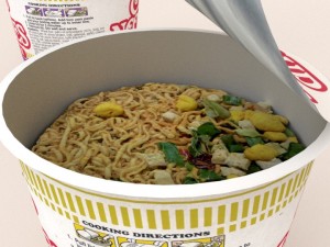 nissin instant cup noodles tbc-tys blend Model 3D