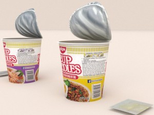 nissin instant cup noodles tbc-tys blend Model 3D