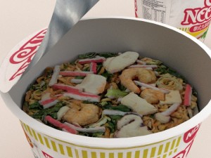 nissin instant cup noodles tbc-tys blend Model 3D