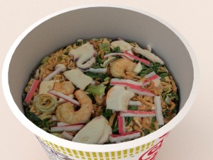 nissin instant cup noodles tbc-tys blend Model 3D