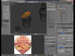nissin instant cup noodles tbc-tys blend Model 3D
