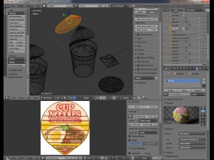 nissin instant cup noodles tbc-tys blend Model 3D
