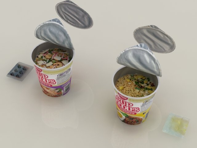 nissin instant cup noodles tbc-tys max 3D Model .c4d .max .obj .3ds .fbx .stl .blend 
