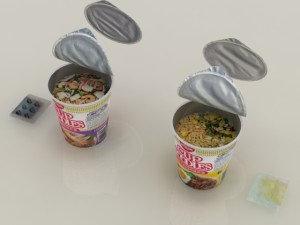 nissin instant cup noodles tbc-tys max 3D Model