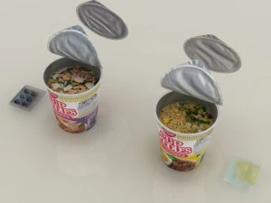 makaron instant cup nissin tbc-tys max Model 3D
