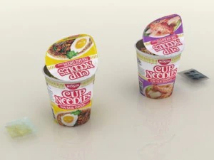 nissin instant cup noodles tbc-tys max 3D Model